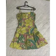 Vestido Farm curto vestido estampado vestido rodado vestido casual