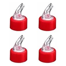 Kit 4 Bicos Dosador Para Azeite E Vinagre 30mm Salada