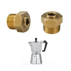 Válvula de Cobre Para Cafeteira Italiana 3 6 9 12 Cafés 2 Unidades
