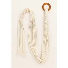 Suporte para Planta em Macramê Feito à Mão 80 cm– Decoração Boho para Vasos