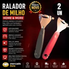 Debulhador de Milho Manual + Descascador e Ralador de Espiga  Escolha 1 ou 2 Unidades