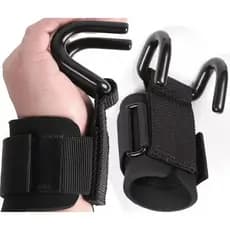 Par De Straps Gancho Aço Garras Treino Musculação Academia Liftness