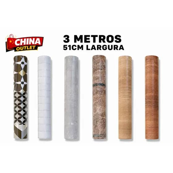 Papel Adesivo Para Parede ou Móveis 5 Metros Varios Modelos Auto Adesivo Colante
