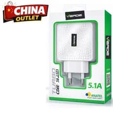 Carregador Turbo 5.1A + Cabo Turbo Tipo C 120w Carregamento Ultrarápido Xaiomi e Android