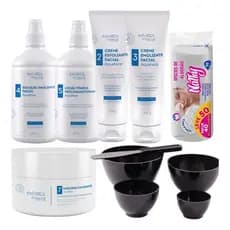 Kit Limpeza De Pele Extratos Da Terra 5 Produtos Kit Cubeta Algodão