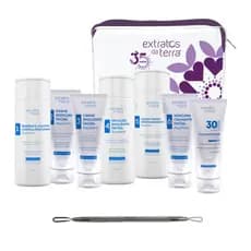 Kit Limpeza De Pele Completo Mini Extratos Da Terra Extrator