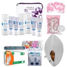 Mini Kit Limpeza De Pele Completo Extratos Com Descartáveis Máscara 220v