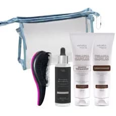 Kit Terapia Capilar Shampoo Condicionador Tonico Antiqueda Extratos Da Terra