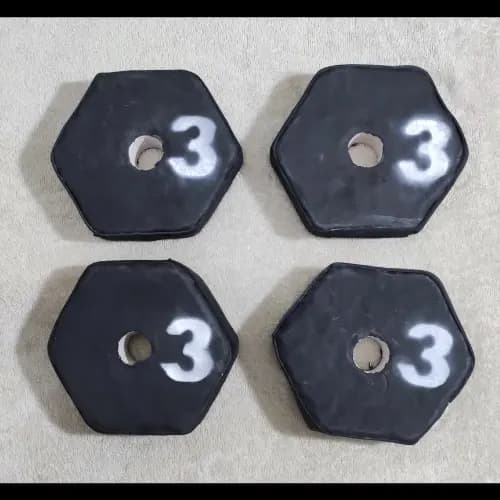 Anilhas para Musculação, 1 unidade - 2 ou 4 anilhas de 3KG, Peso para Musculação, Anilhas de 3KG