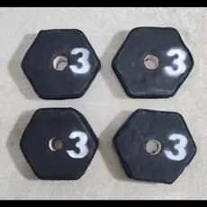 Anilhas para Musculação, 1 unidade - 2 ou 4 anilhas de 3KG, Peso para Musculação, Anilhas de 3KG