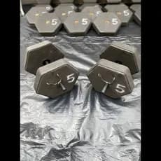 Kit Anilhas para Musculação, Anilhas de 5kg, Pesos para Academia + PRESILHAS