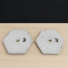 2 x 3kg Anilhas para Musculação / Par de Anilhas - Total: 6kg / A PRONTA ENTREGA  -  PROMOÇÃO