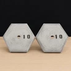 2 x 10kg Anilhas para Musculação / Par de Anilhas - Total: 20kg / A PRONTA ENTREGA  -  PROMOÇÃO