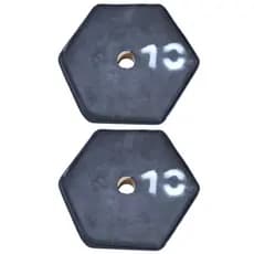 2 x 10kg Anilha com Revestimento  - A PRONTA ENTREGA  -  PROMOÇÃO TEMPORÁRIA