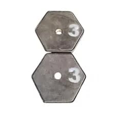 Kit musculação, Anilhas de 3kg  / Kit 2 - 4 Unidades / Peso para Musculação