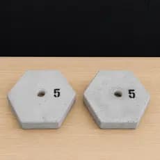 2 x 5kg Anilhas para Musculação / Par de Anilhas - Total: 10kg / A PRONTA ENTREGA  -  PROMOÇÃO