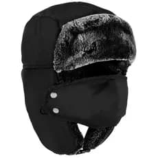 Ushanka Touca Russa Gorro Aviador Frio Extremo Proteção Orelha Pelucia