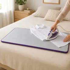 Manta Térmica Almofada Para Passar Roupas Portatil 90x46cm Reflete Calor Substitui Tábua e Economiza Espaço