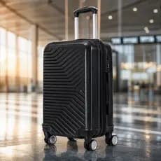 Mala De Viagem Média Até 23kg Com Rodas 360 Graus ABS Rígida Leve Com Alça Telescópica Cadeado E Divisória Interna