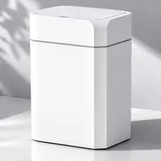Lixeira Automatica 16 Litros com Sensor Infravermelho Inteligente Tampa Automatica Banheiro Cozinha Escritorio