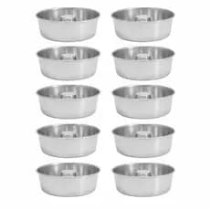 Kit 10 Formas Pudim Bolo Furo Polida Preta Cereja 18cm Torta Suíça Antiaderente