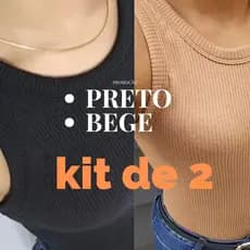 Kit Regata Feminina Conforto Estilo Versatilidade Regata Feminina Canelada Macio Especial P ao G3