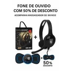Fone de ouvido com microfone