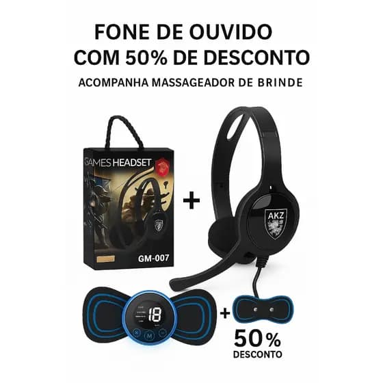 Fone de ouvido Gamer