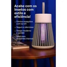 Lâmpada Mata-Mosquito Elétrica Com Luz UV Armadilha Para Insetos