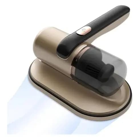 Aspirador Portátil Sem Fio para Cama Sofá Tapetes com Luz UV Anti Ácaros Recarregável