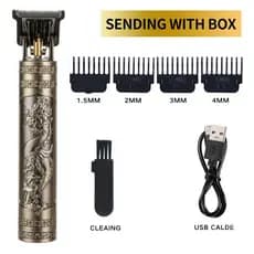 Máquina De Cortar Cabelo Para Barba Masculina Designer Elétrico Profissional Corte