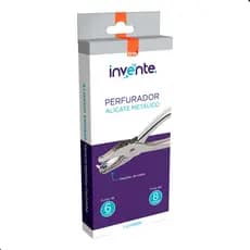 Perfurador Metalico Furo de 6mm Alicate com Deposito de Coleta Invente Brw