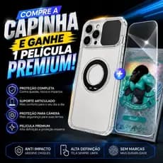 kit capinha e pelicula premium 3D de cores variadas iphone 7 XR 11 12  modelos pro plus e promax promo e envio rapido