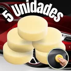 05 UNIDADES Aplicador de Espuma Macio M2 Detailer Aplicador de Cera Pretinho