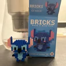 Stitch montar bloco brinquedo criança filme decoração bonito colecionar