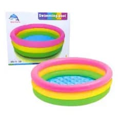Piscina Inflável Colorida 60cm x 22cm infantil cachorro pet agua diversão
