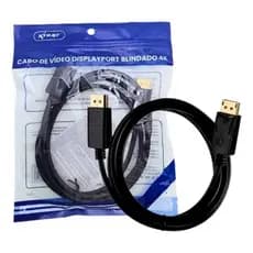 Cabo de Vídeo DisplayPort Blindado 4K - 1.5M tv HDMI