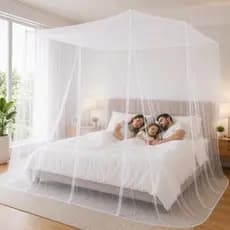 Mosquiteiro De Teto Para Cama De Casal Queen Super King Rei e Rainha