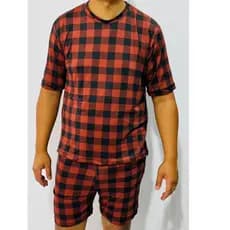 Pijama masculino malha suede aconchegante
