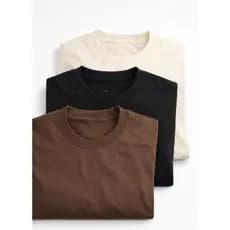 KIT 3 CAMISETAS MASCULINA 100% ALGODÃO PREMIUM