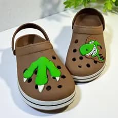 Babuche Fachetado Adulto Personagem Pata Dinossauro Sandália Infantil Menino Antiderrapante Leve Lançamento