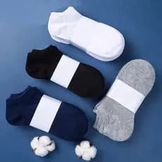 Kit Meia Soquete Masculina Cano Curto Tamanho 40 ao 46 Algodão Poliéster Cores Sortidas Multicolorido
