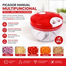 Mini Processador Alimentos Manual 3 Lâminas