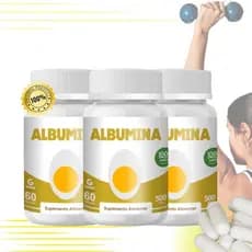 combo 3X Albumina  GENATURE 60Cápsulas 500mg -  Envio Imediato