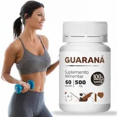 Guaraná  Energia 500mg 60 Cápsulas Envio Imediato