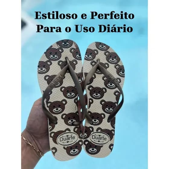 Chinelo Sandalia Feminino Adulto Estampado Envio Imediato Mais Vendidos Promocao