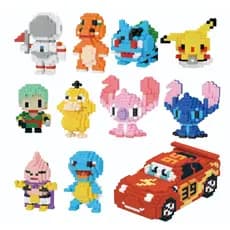 Blocos de Montar Nano De Construção Brinquedos Educativos Para Criança Modelos Variados