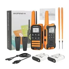 Kit 2 Rádios Comunicadores Baofeng F22 Walk Talk Bidirecional 1400mAh