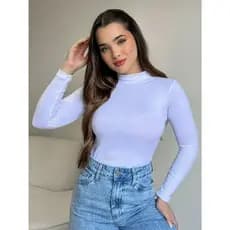 Blusa Cacharrel Canelada Manga longa