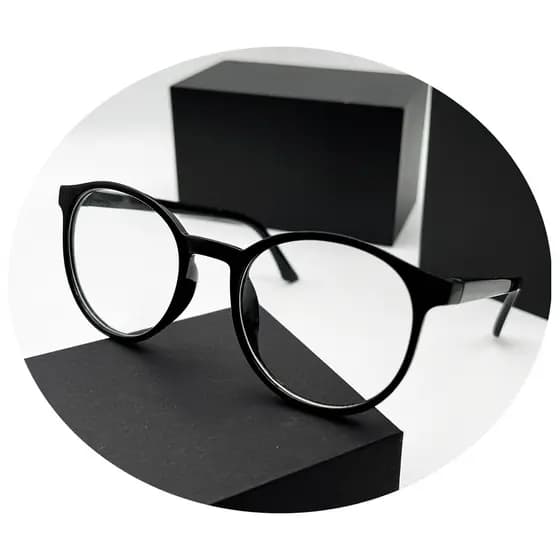 Óculos Armação Sem Grau Redonda Round Geek Tr90 Resistente Para Colocar Lentes Masculina Feminina
